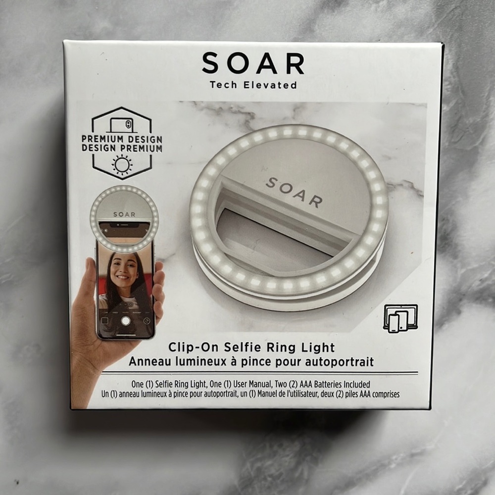 Soar Clip-On Selfie Ring Light